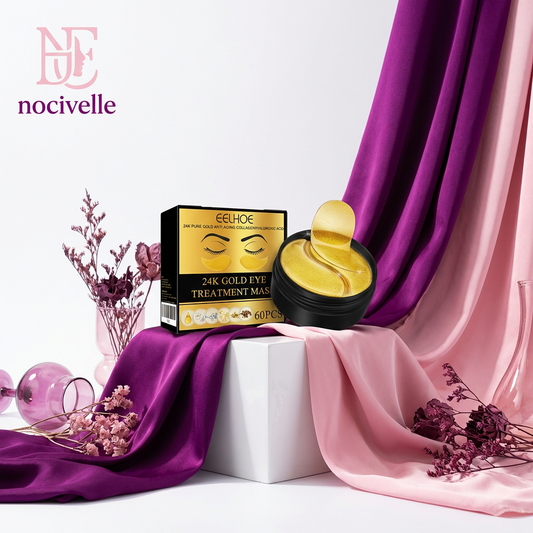 24K Gold Collagen Under Eye Patches — Dark Circles & Anti Aging Treatment