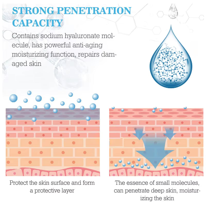 Snail Caviar Hyaluronic Acid Facial Serum — Deep Hydration & Brightening Essence