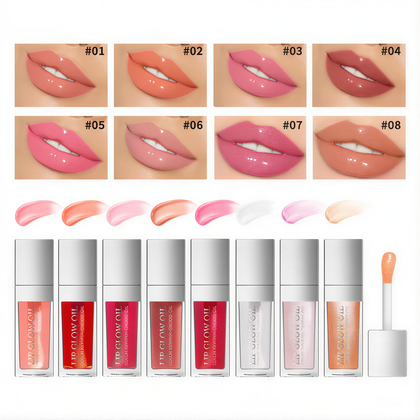 Lip Glow Oil — Cherry Infused Plumping & Hydrating Lip Gloss