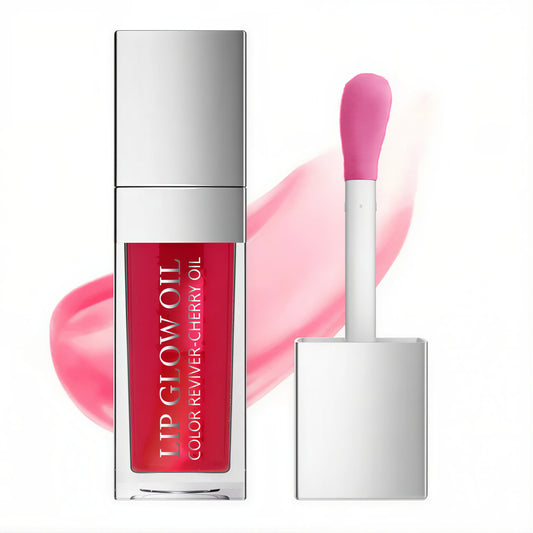 Lip Glow Oil — Cherry Infused Plumping & Hydrating Lip Gloss